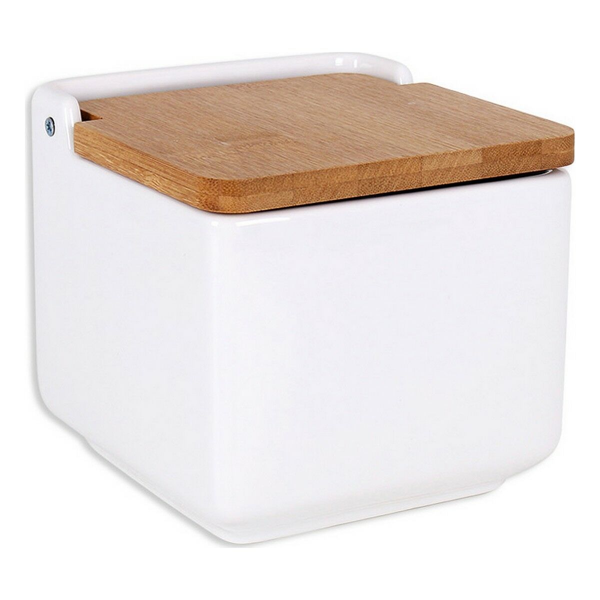 Saltkar med lock La Mediterránea Bambu 13 x 13 x 12,5 cm