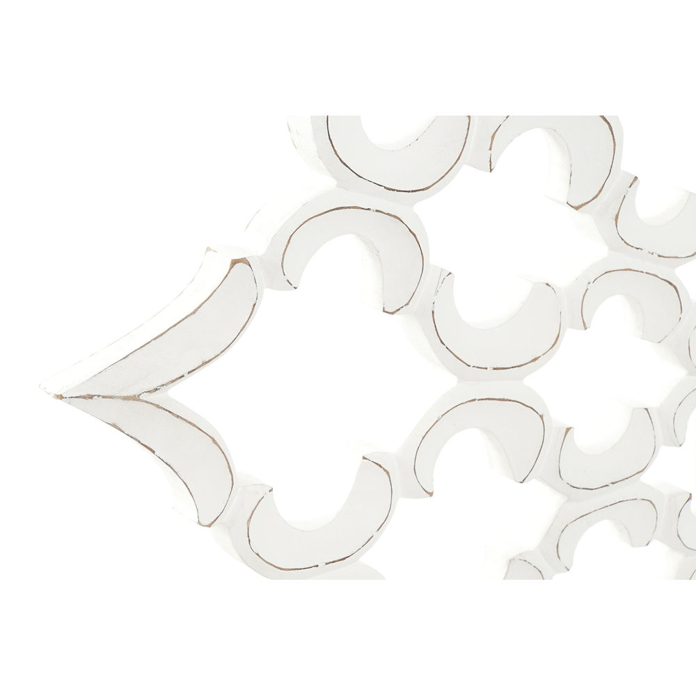 Väggspegel DKD Home Decor 8424001849987 Glas Vit Trä MDF Avskalad (120 x 3 x 120 cm) - 3