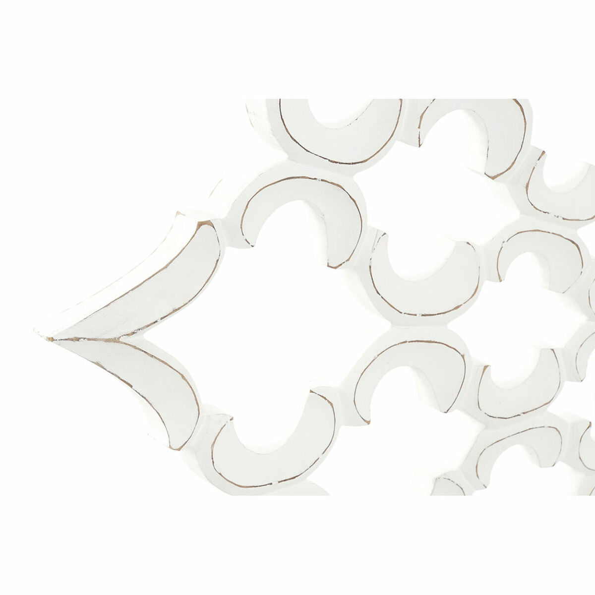 Väggspegel DKD Home Decor 8424001849987 Glas Vit Trä MDF Avskalad (120 x 3 x 120 cm) - 5
