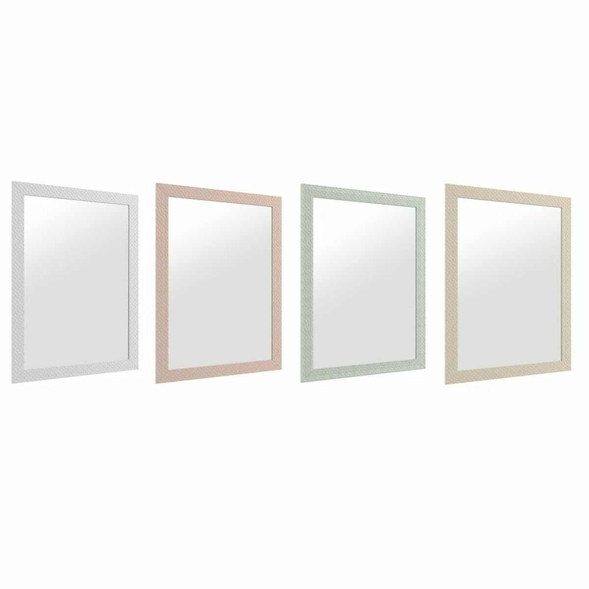 Väggspegel DKD Home Decor 70 x 2 x 96 cm Glas Beige Rosa Grön Ljusgrå polystyren Urban (4 Delar) - 3