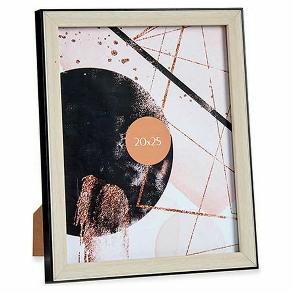 Fotoram Svart Brun Plast Glas (22,6 x 2 x 27,6 cm) (6 antal) - 2