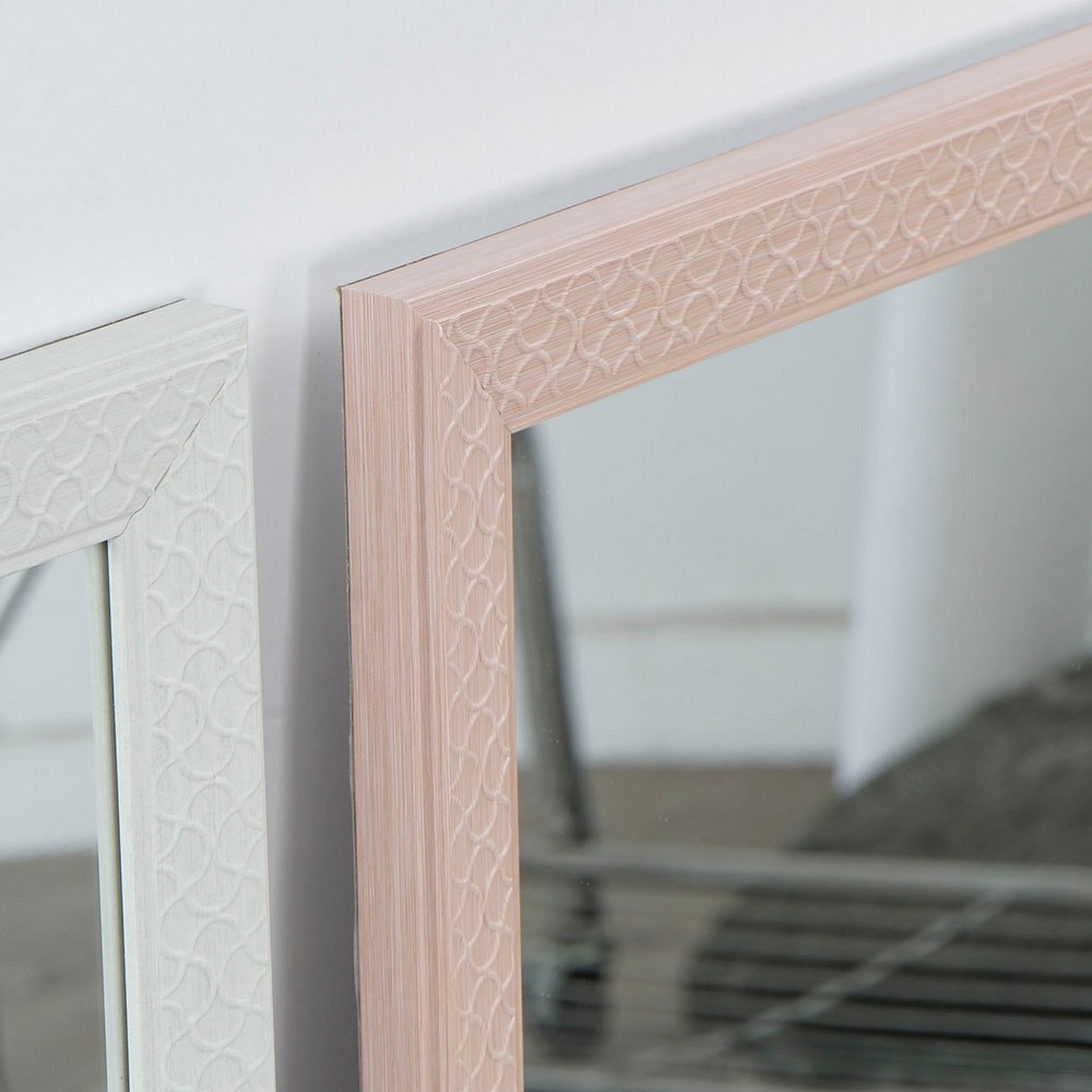 Väggspegel DKD Home Decor 56 x 2 x 76 cm Glas Beige Rosa Vit Grön polystyren Urban (4 Delar) - 4