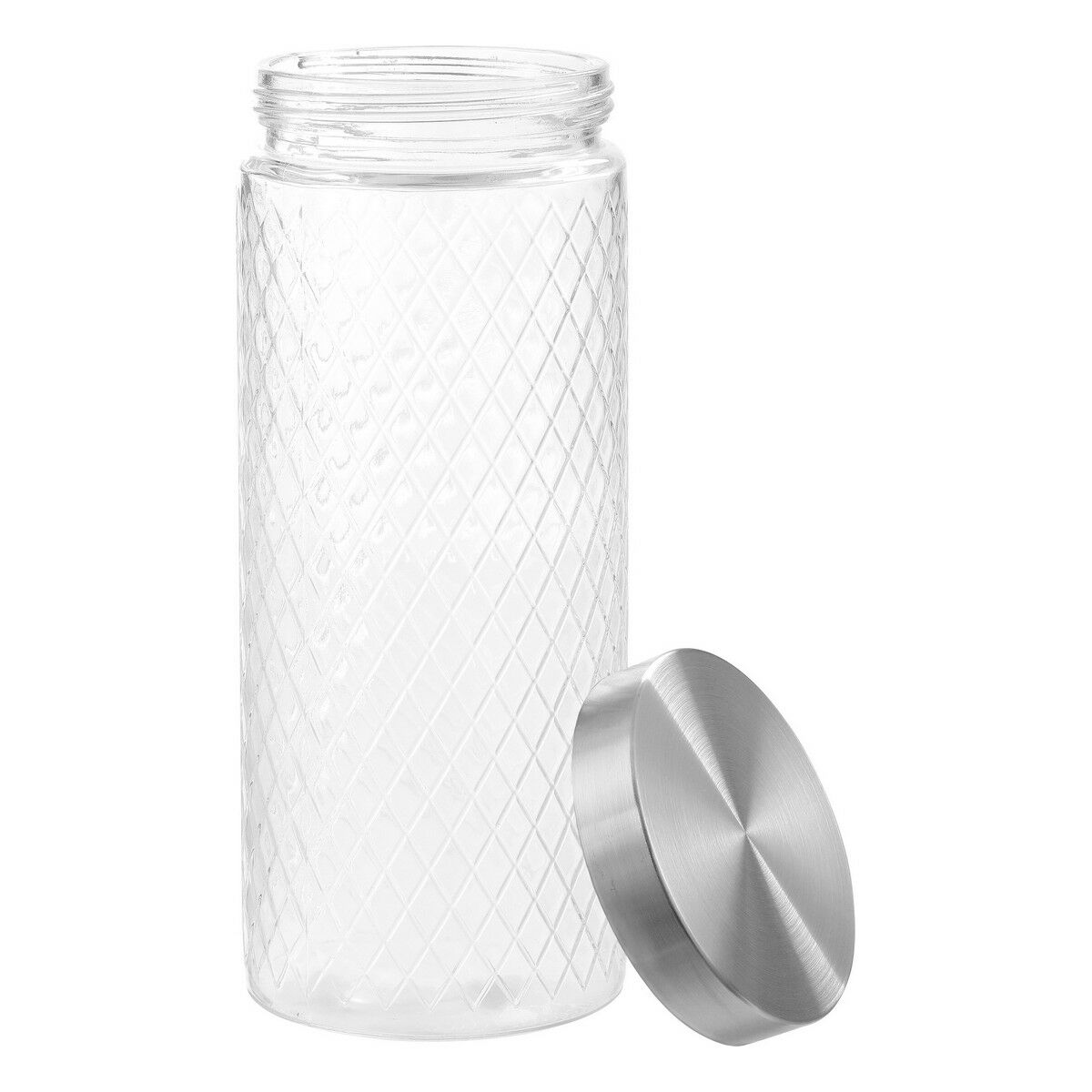 Burk Anna Anna Med relief Ø 11 x 27 cm Stål Glas (2,2 L)