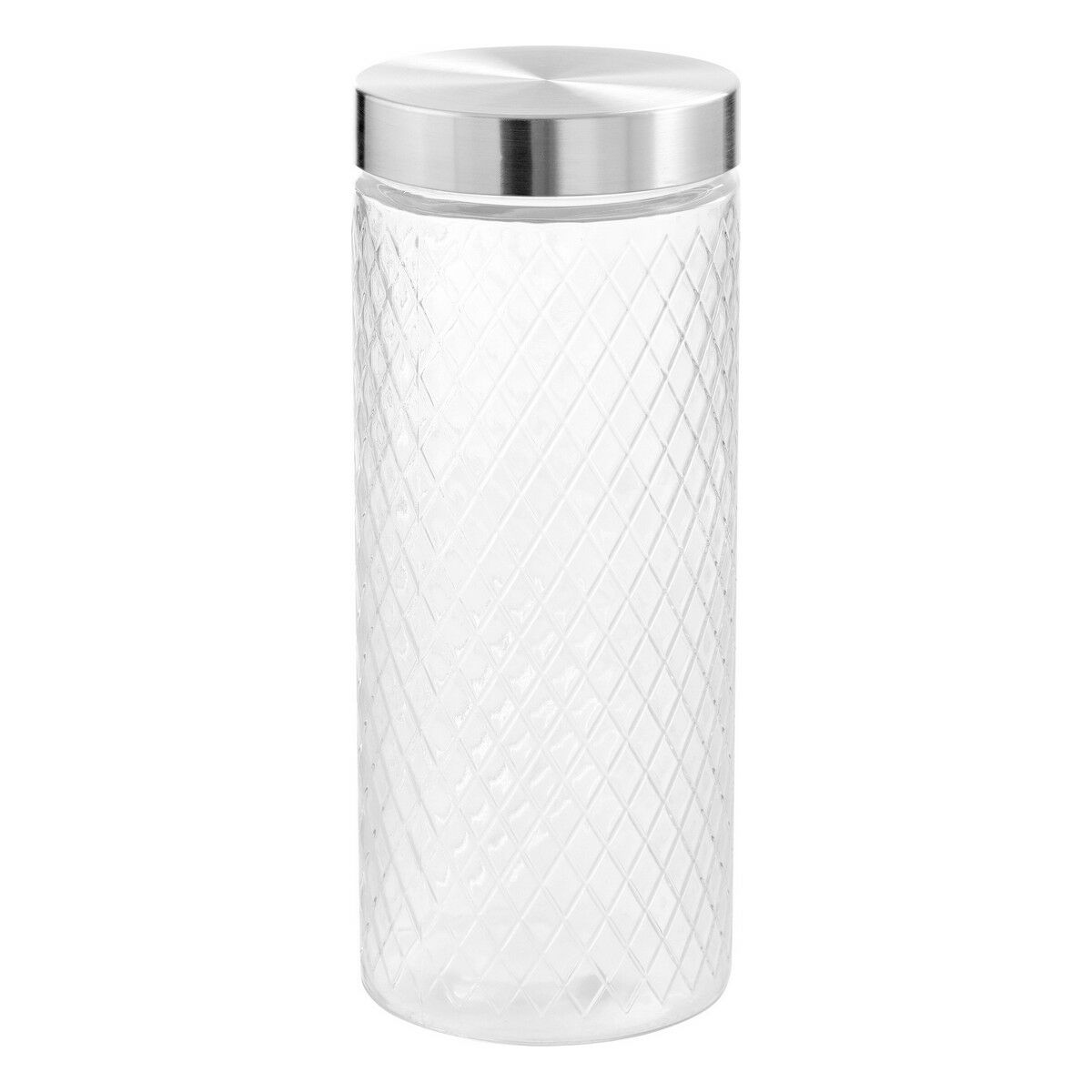 Burk Anna Anna Med relief Ø 11 x 27 cm Stål Glas (2,2 L) - 2