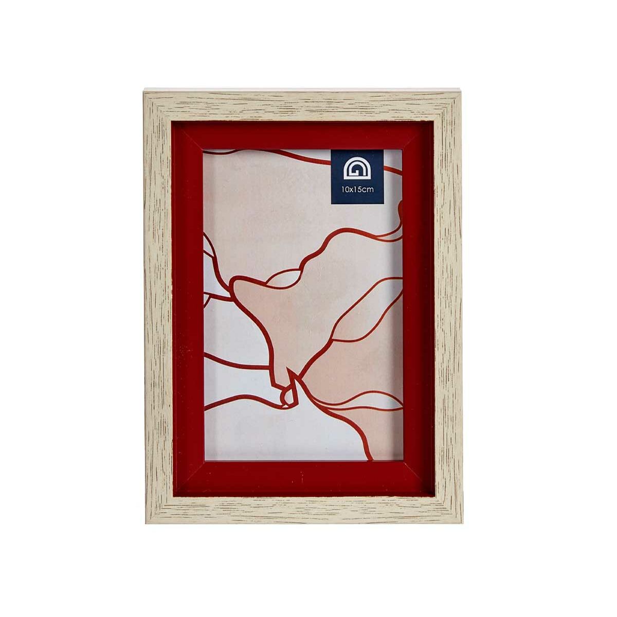 Fotoram Glas Röd Trä Brun Plast (13,5 x 18,8 x 2 cm) (6 antal) - 3