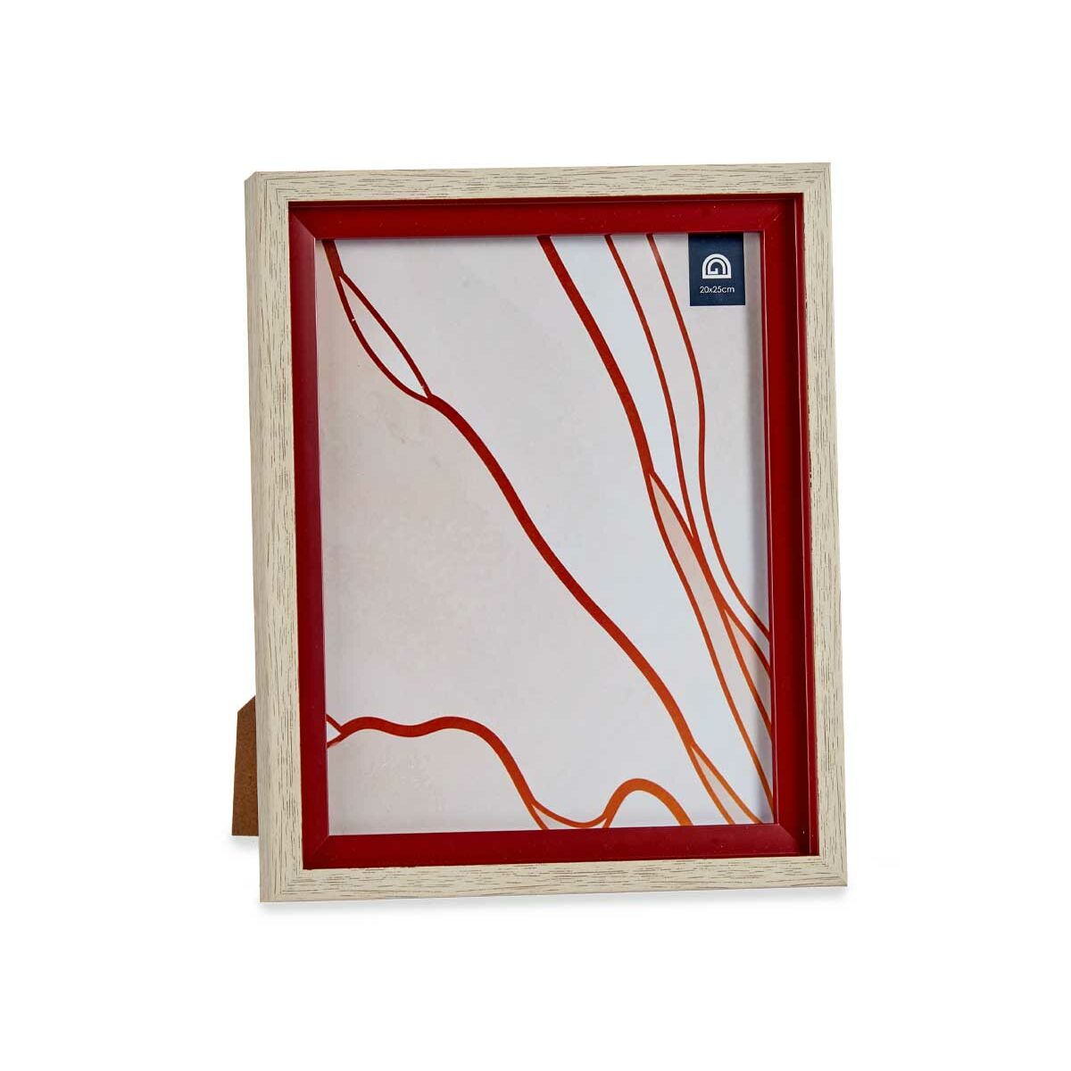 Fotoram Glas Röd Trä Brun Plast (24 x 2 x 29 cm) (6 antal) - 2