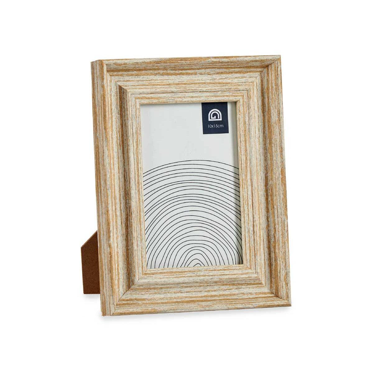 Fotoram Glas Gyllene Trä Brun Plast (16,2 x 2 x 21 cm) (6 antal) - 2