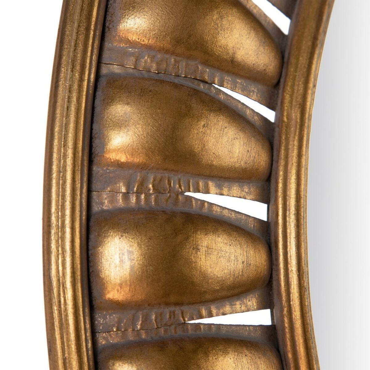 Väggspegel 87,5 x 3 x 87,5 cm Gyllene Metall - 4
