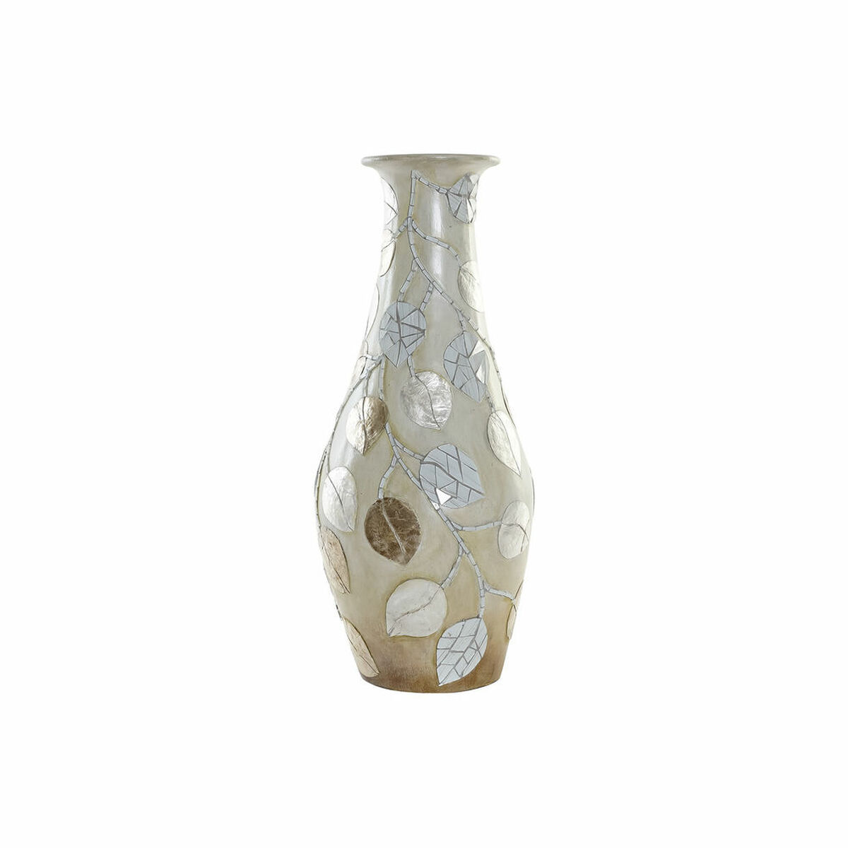 Vas DKD Home Decor Brun Beige Glas Terrakota n Bali (25 x 25 x 60 cm) - 3