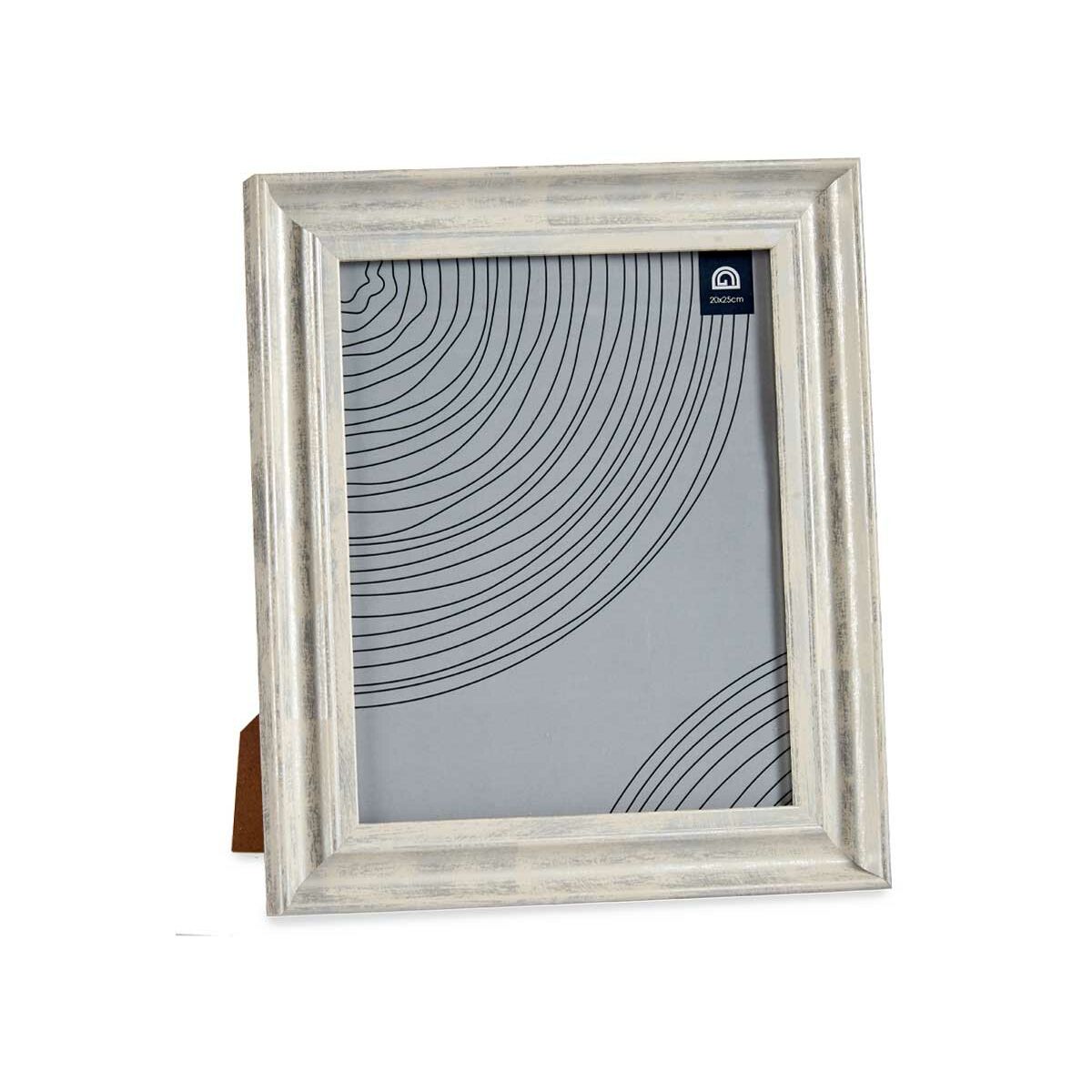 Fotoram Glas Silvrig Trä Brun Plast (26 x 2 x 31 cm) (6 antal) - 2