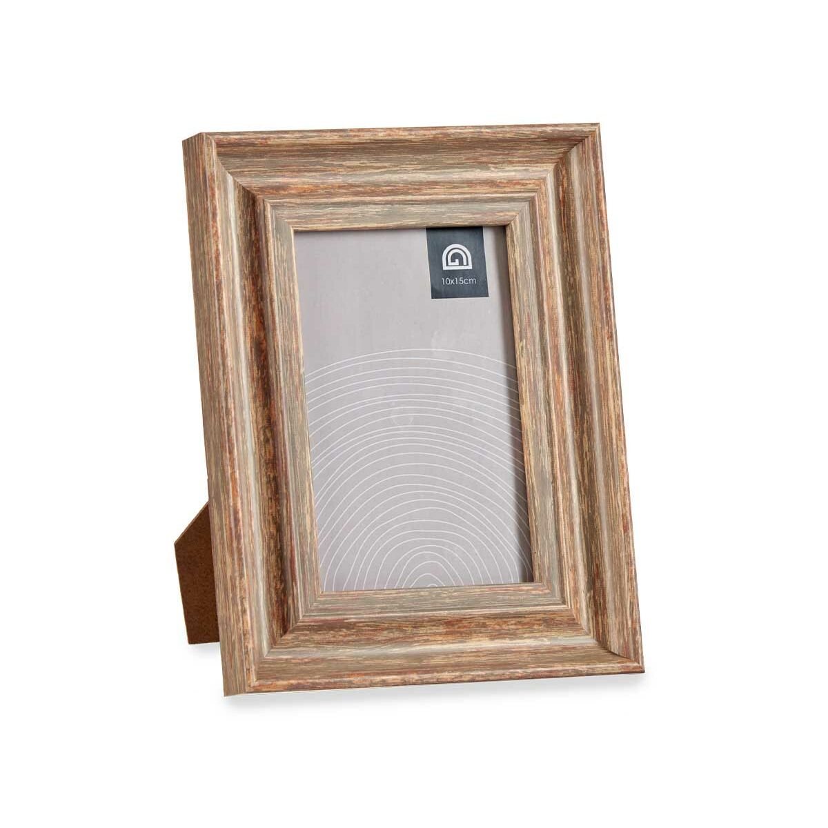 Fotoram Glas Trä Brun Brons Plast (16,5 x 2 x 21 cm) (6 antal) - 2