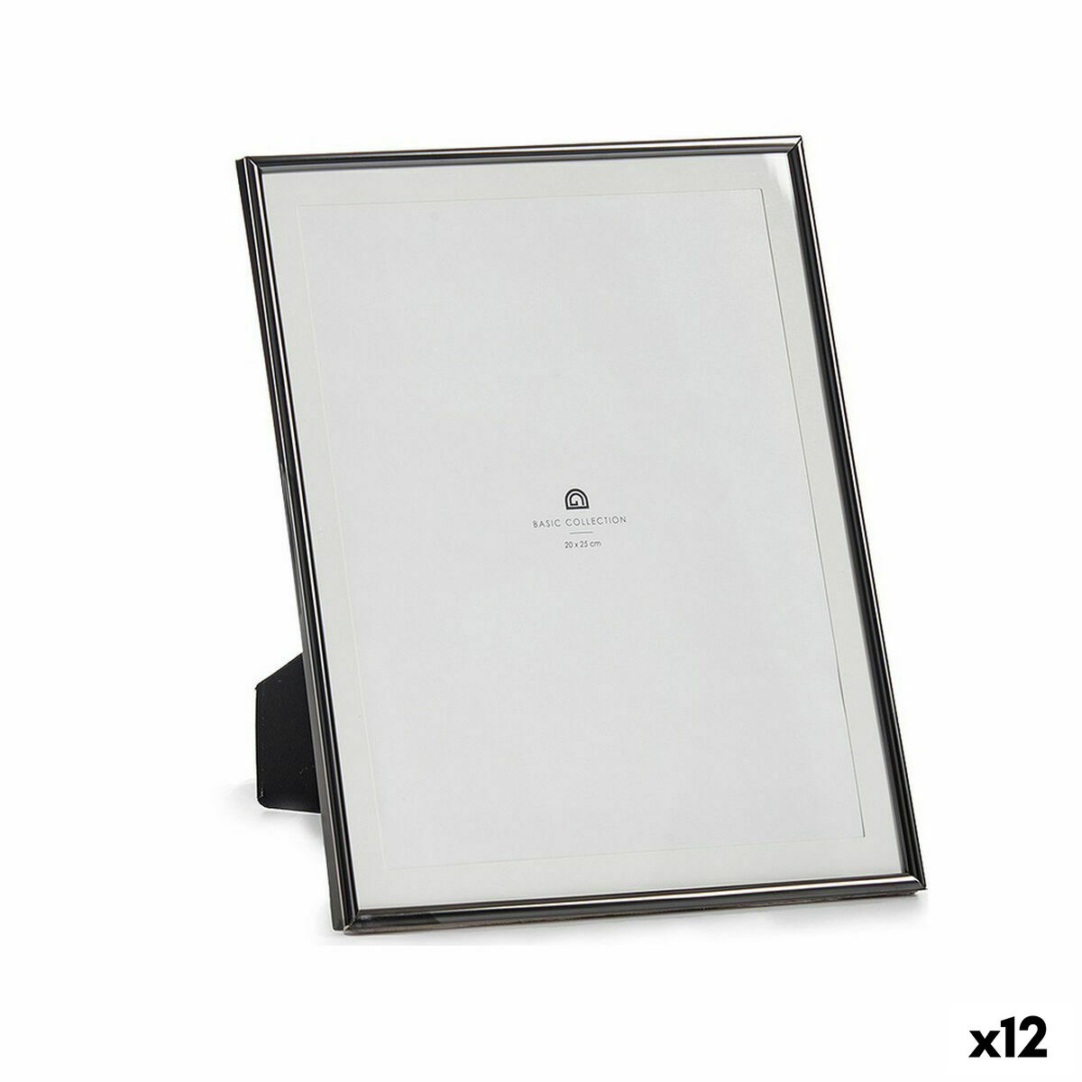 Fotoram Svart Glas Stål (23 x 28 x 15 cm) (12 antal)