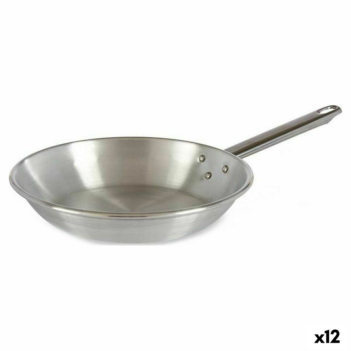 Stekpanna Ø 24 cm Silvrig Aluminium 12 antal