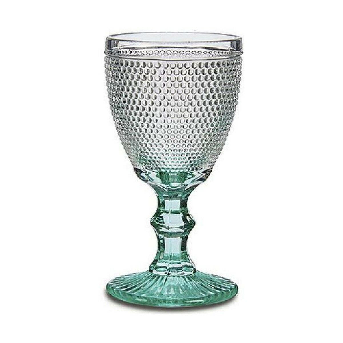Vinglas Poäng Transparent Turkos Glas 240 ml (6 antal) - 3