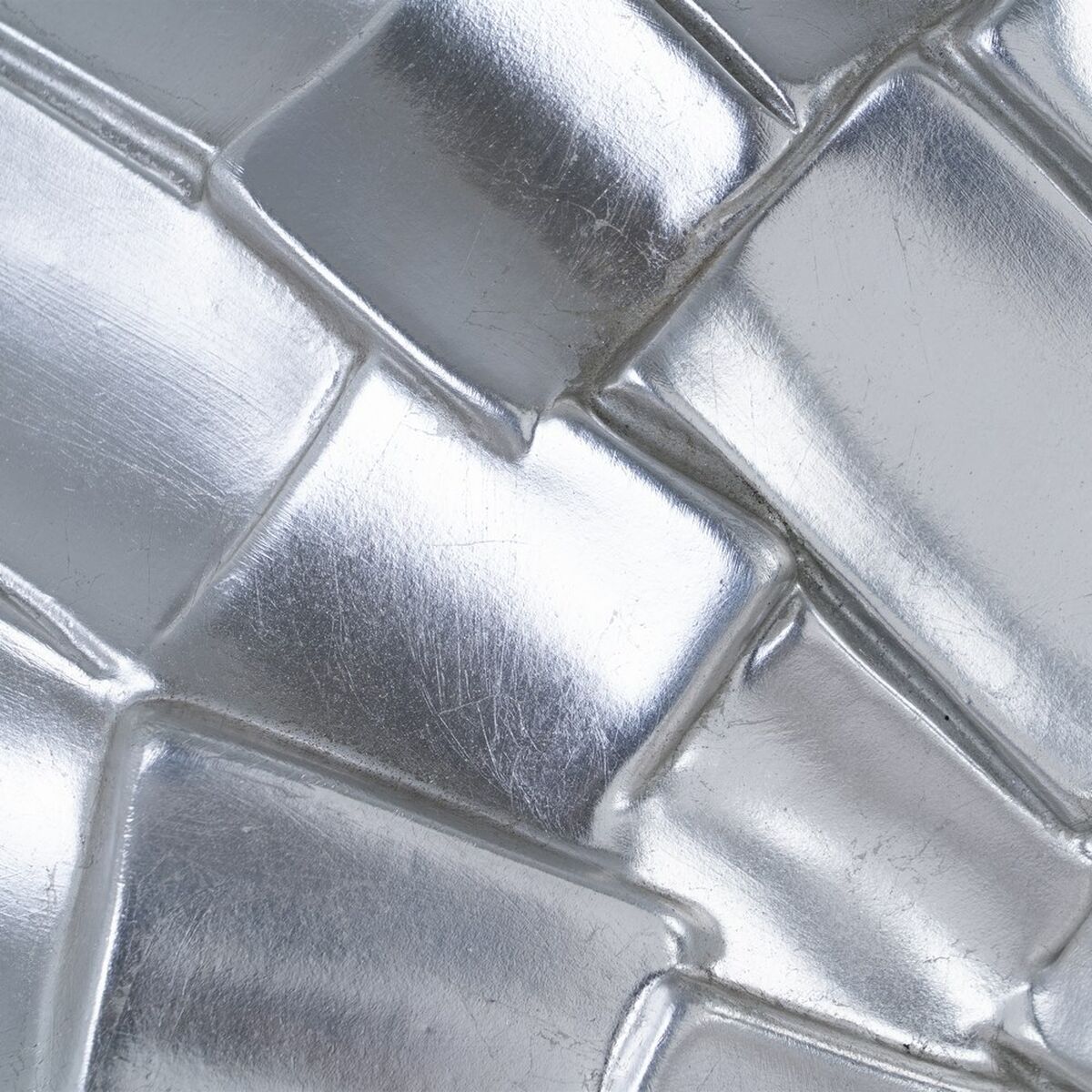 Väggspegel 118 x 10,2 x 118 cm Glas Silver Polyuretan - 4