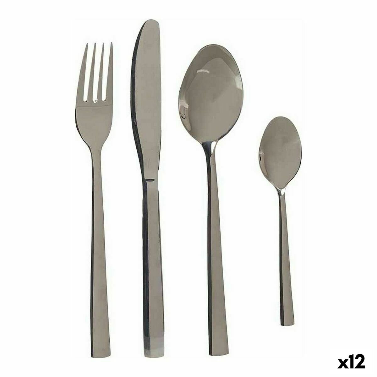 Bestickset Silvrig Rostfritt stål (12 antal)