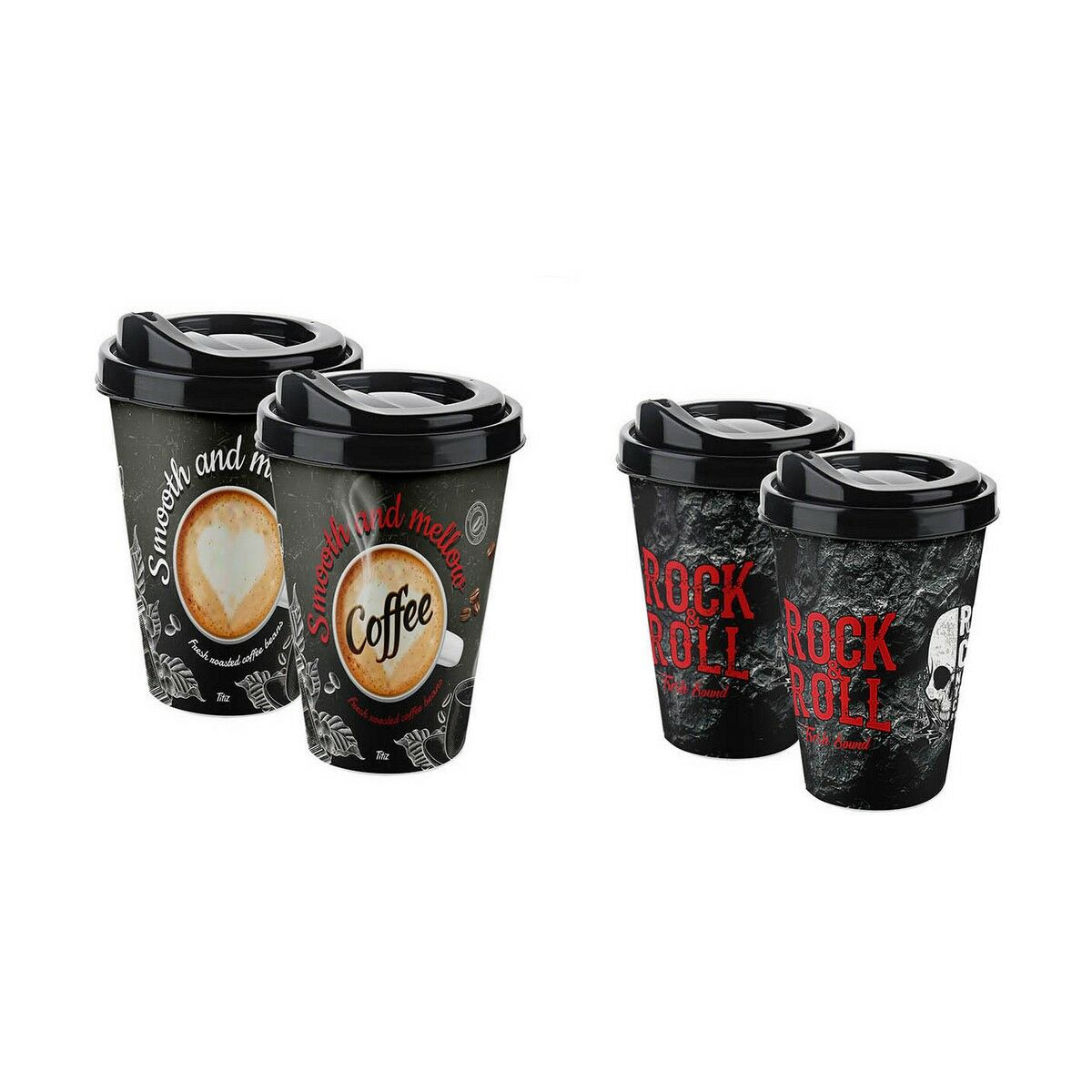 Kopp med locket Titiz 3D 400 ml