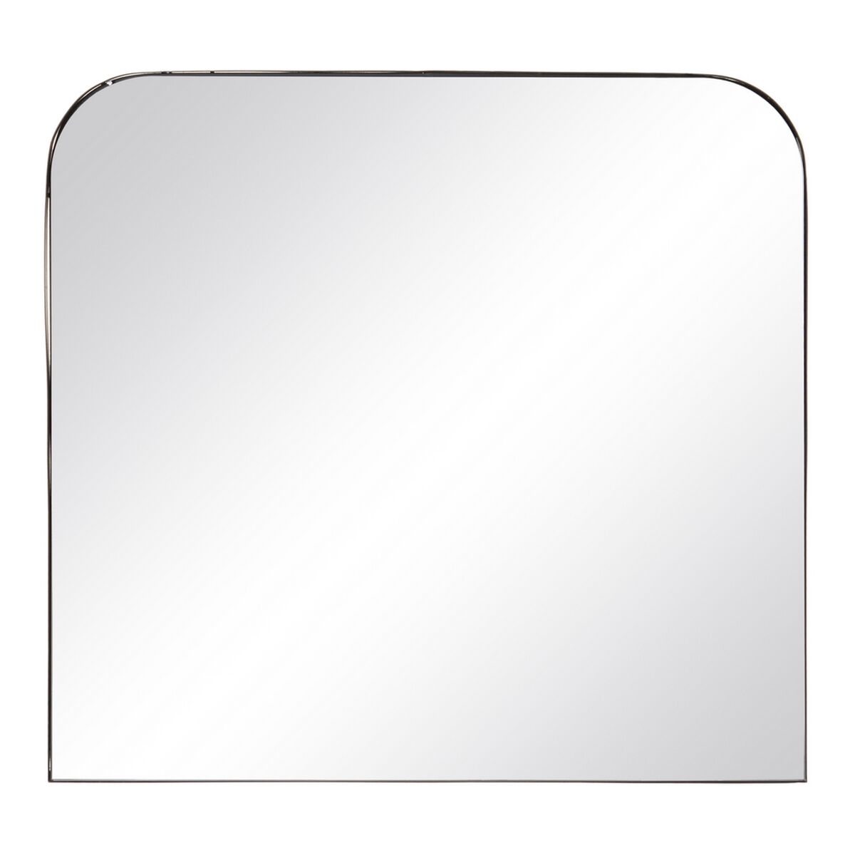 Väggspegel Svart Metall Glas 75 x 2 x 70 cm
