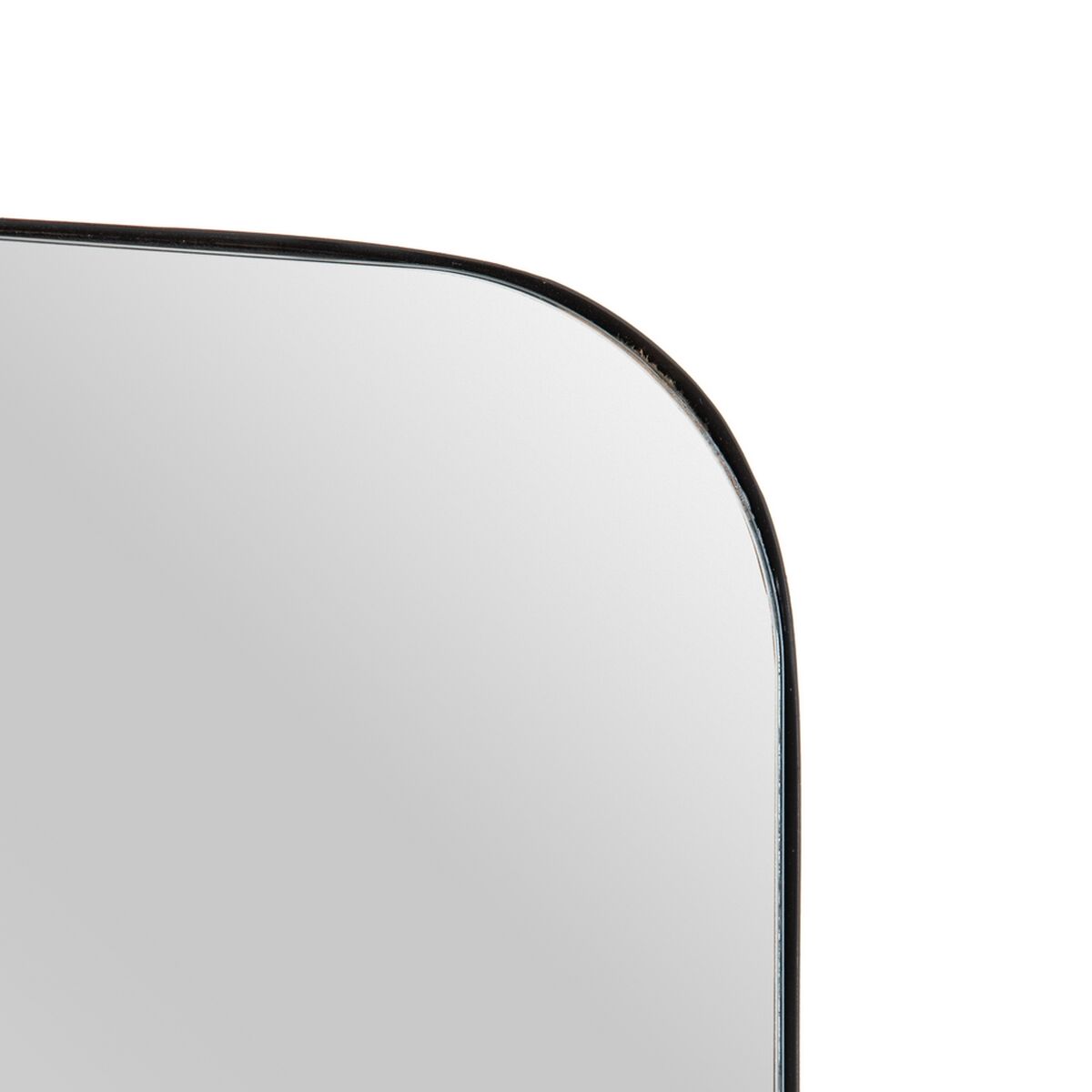 Väggspegel 80 x 2 x 55 cm Glas Svart Metall - 4