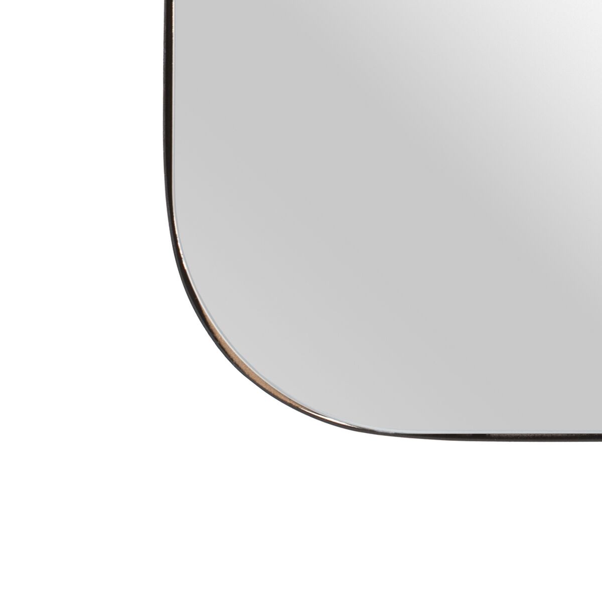 Väggspegel 80 x 2 x 55 cm Glas Svart Metall - 3