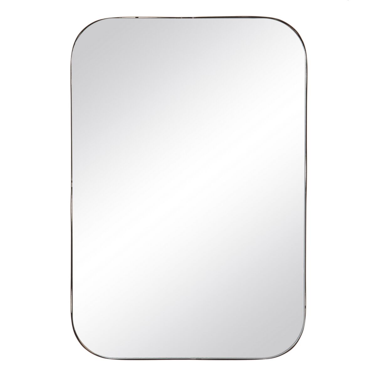 Väggspegel 80 x 2 x 55 cm Glas Svart Metall
