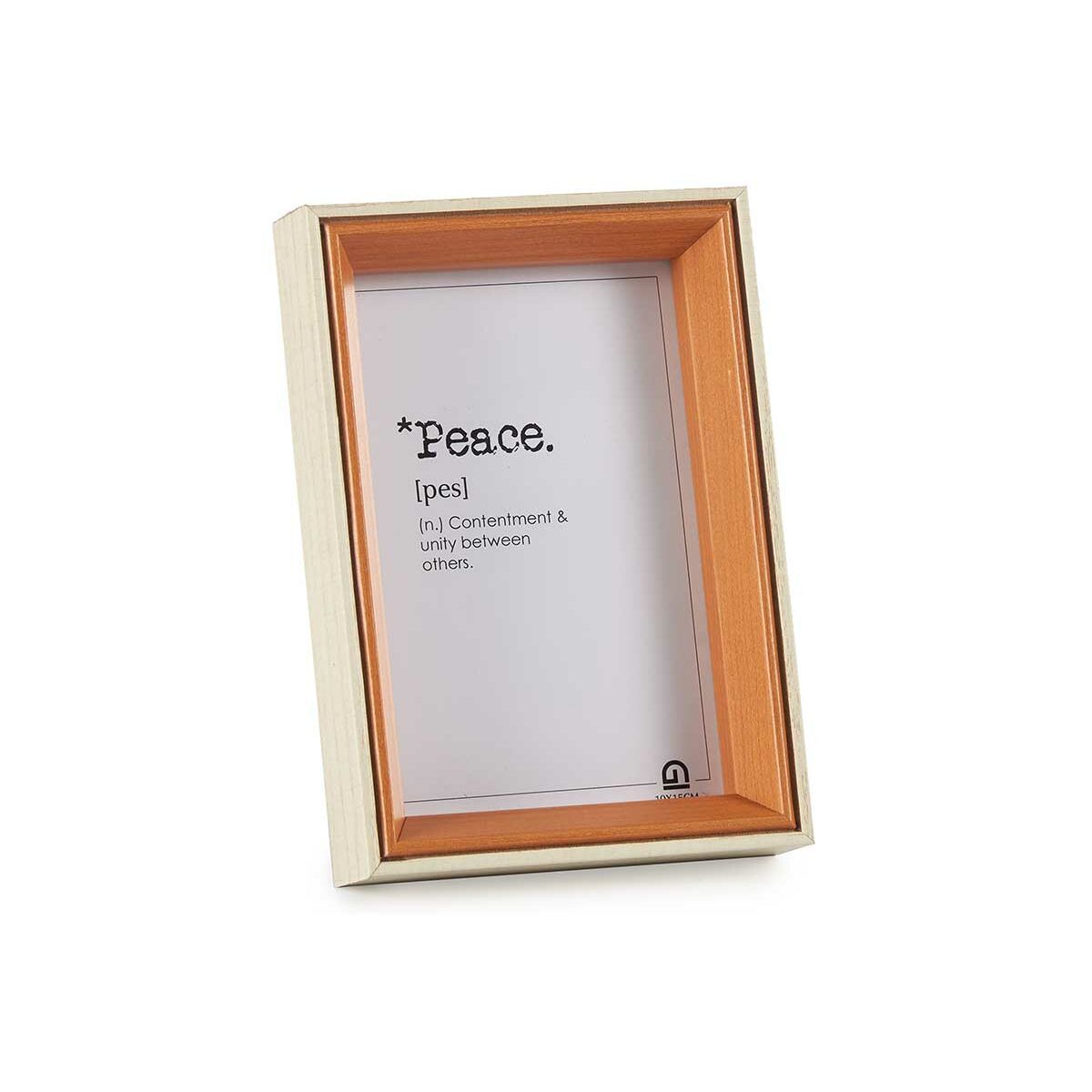 Fotoram Glas Brun Vit Trä MDF (12 x 17 x 3 cm) (6 antal) - 2
