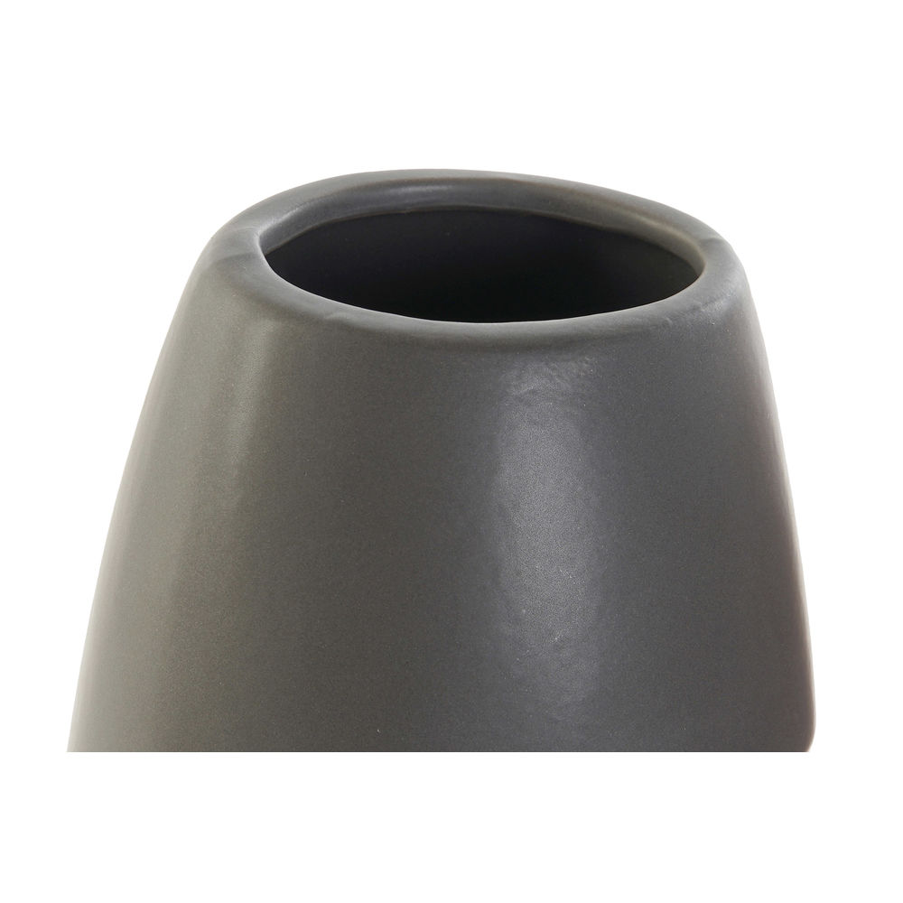 Vas DKD Home Decor Mörkgrå Ljusrosa Keramik Modern 9,5 x 9,5 x 28 cm (2 antal) - 3