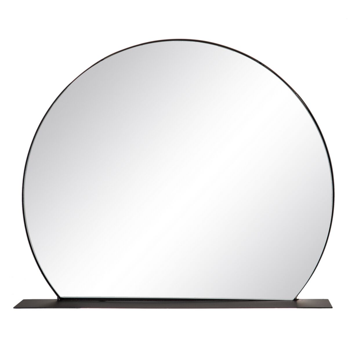Väggspegel 60 x 12 x 50 cm Svart Metall