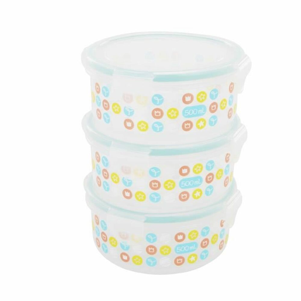 Lunchlådor, set Badabulle 3 x 500 ml
