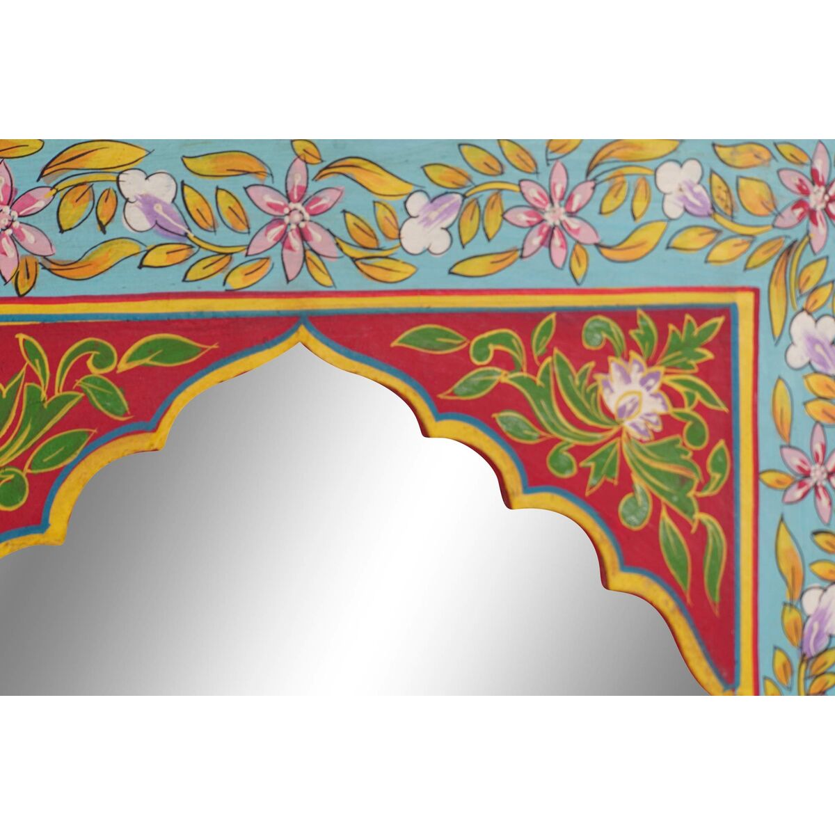 Väggspegel DKD Home Decor 8424001853274 41 x 2 x 56 cm Blommig Trä Multicolour Trä MDF - 9
