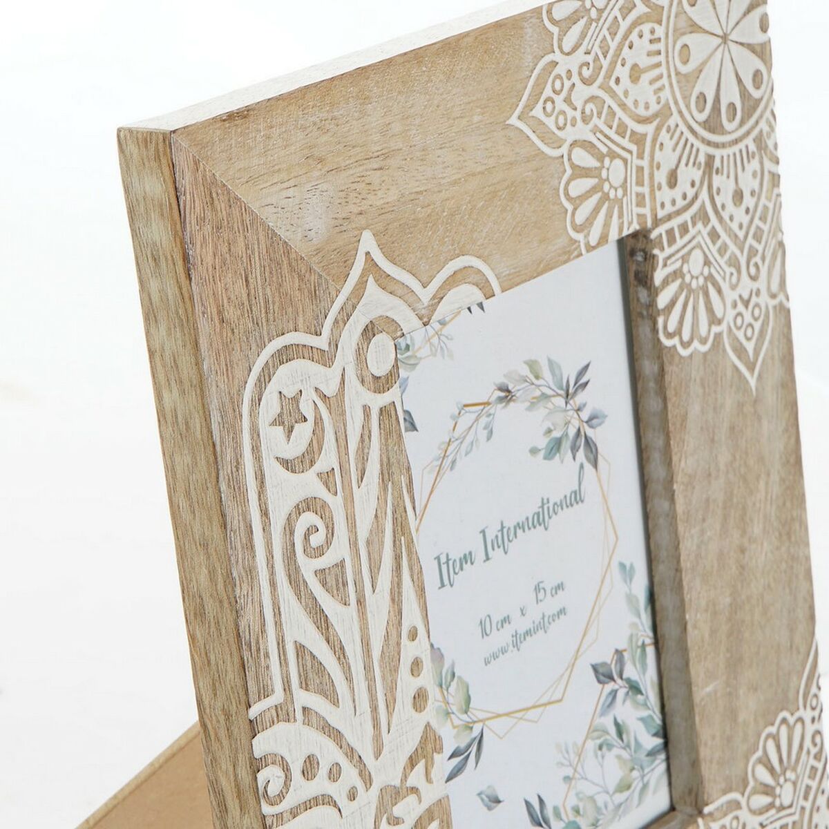 Fotoram DKD Home Decor Brun Trä Plast Mangoträ Indier 20 x 2 x 25,5 cm - 4