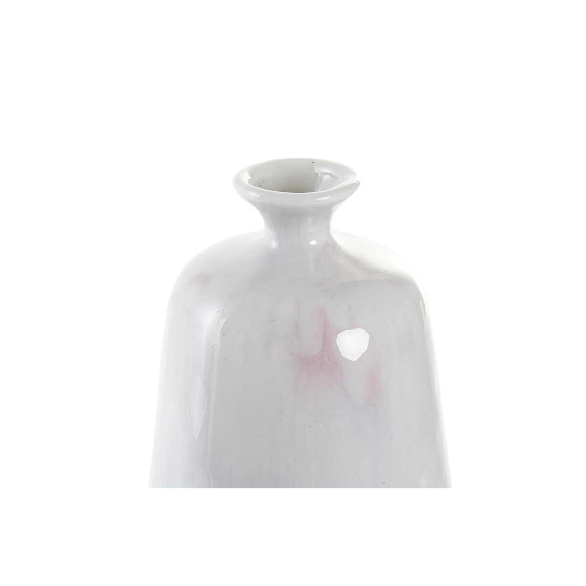Vas DKD Home Decor Keramik Ljusrosa Dvobarvna 15 x 15 x 32 cm Modern - 4