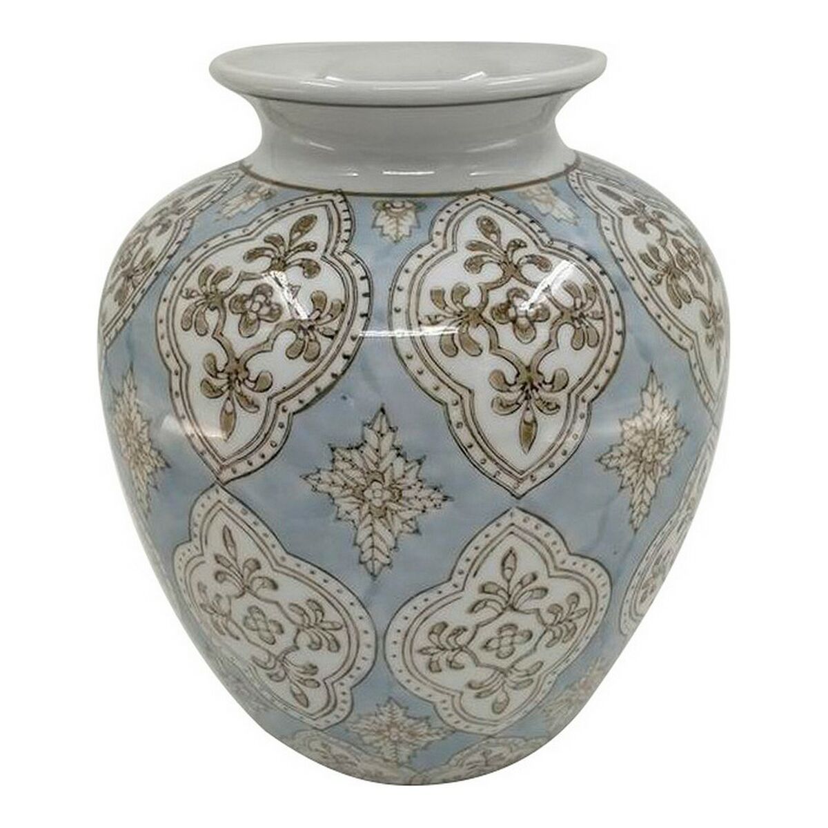 Vas DKD Home Decor Porslin Beige Blå Arab 22 x 22 x 25 cm - 2