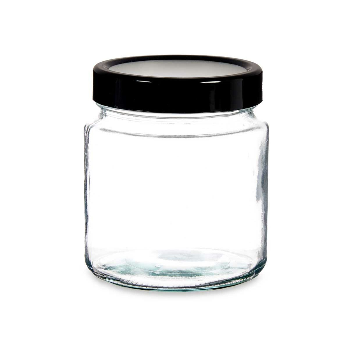 Burk Svart Transparent Glas (1 L) (12 antal) - 2