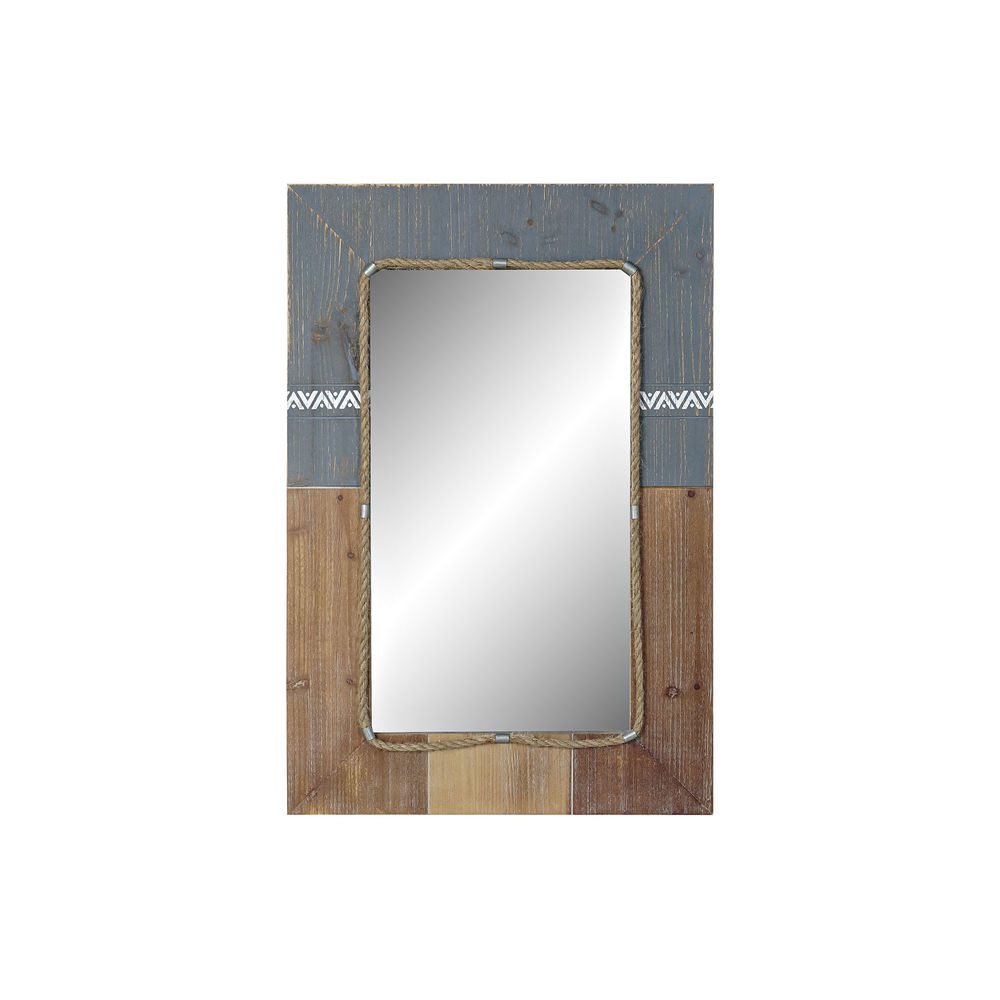 Väggspegel DKD Home Decor Blå Vit Gran (60 x 3.5 x 89.5 cm)