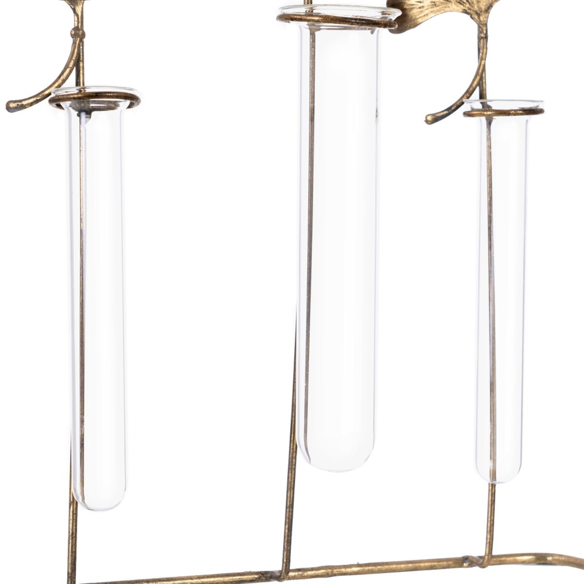 Vas 26,5 x 7,8 x 32 cm Glas Gyllene Metall - 3