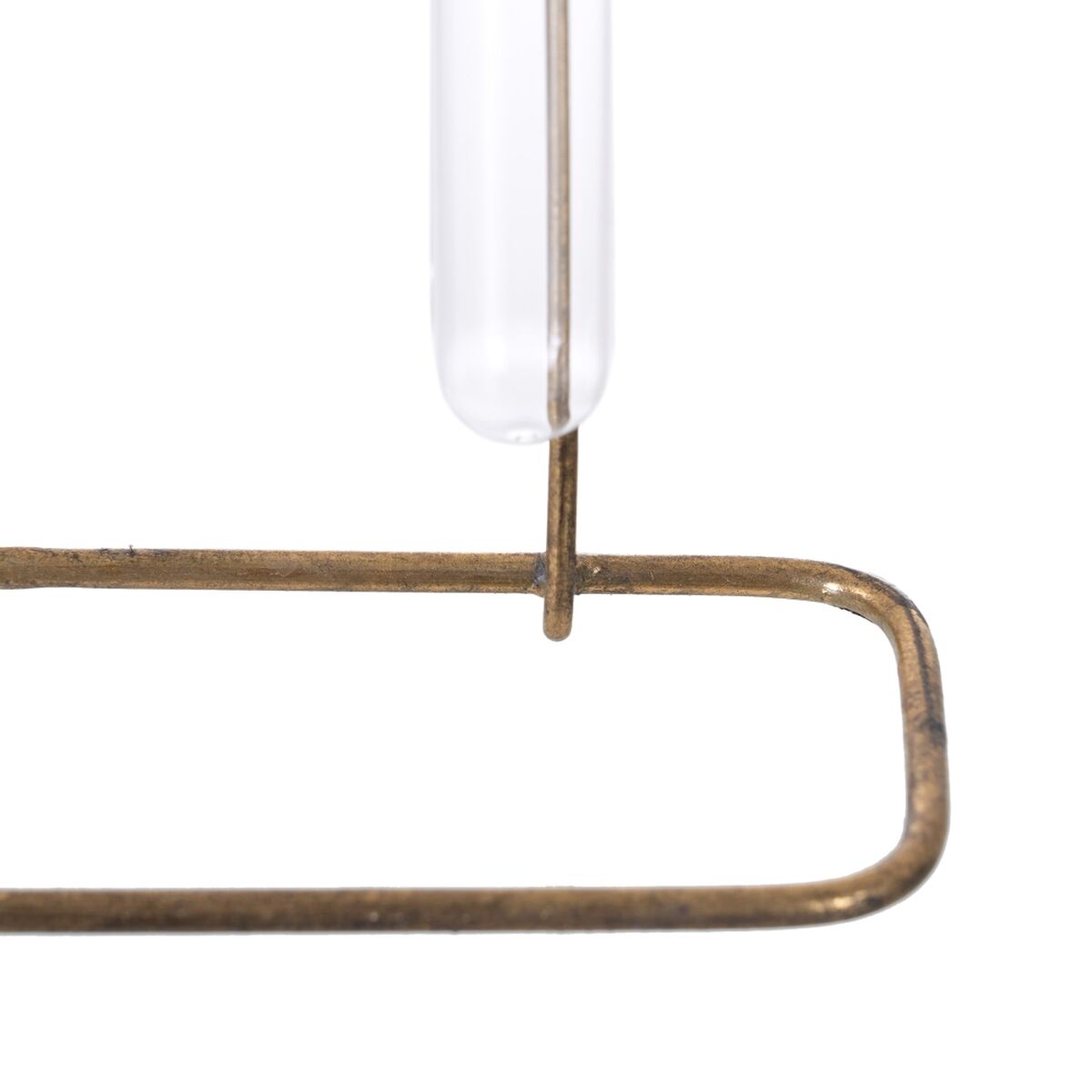 Vas 26,5 x 7,8 x 32 cm Glas Gyllene Metall - 2