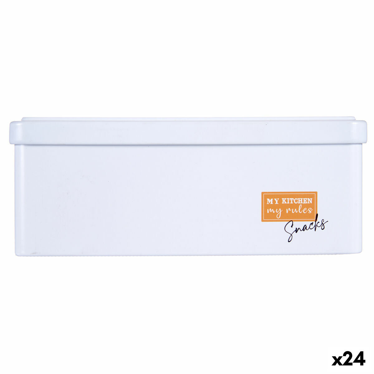 Burk Snacks Vit Tenn (11 x 7,1 x 18 cm) (24 antal)