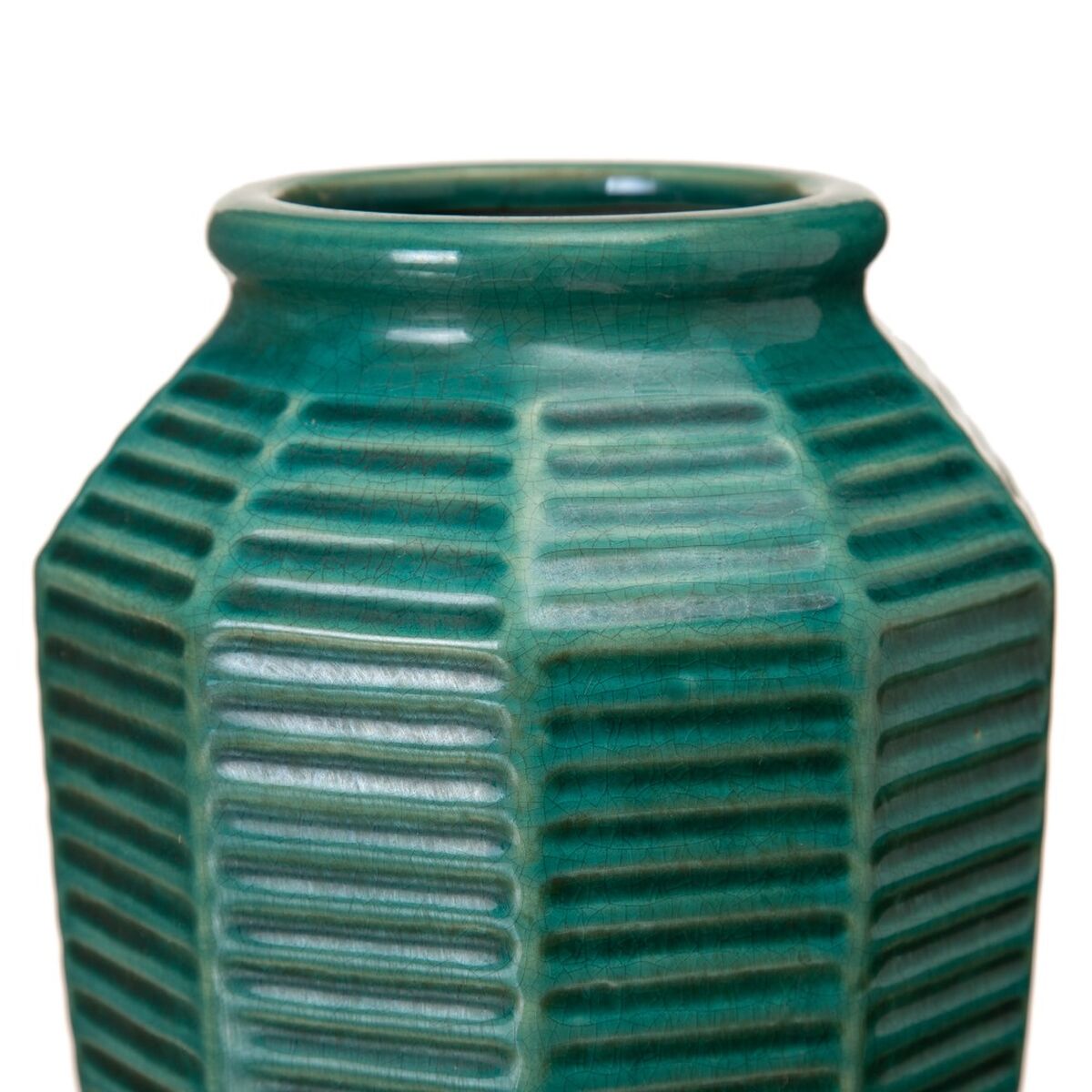 Vas 18,5 x 18,5 x 23 cm Keramik Mörkblå - 3