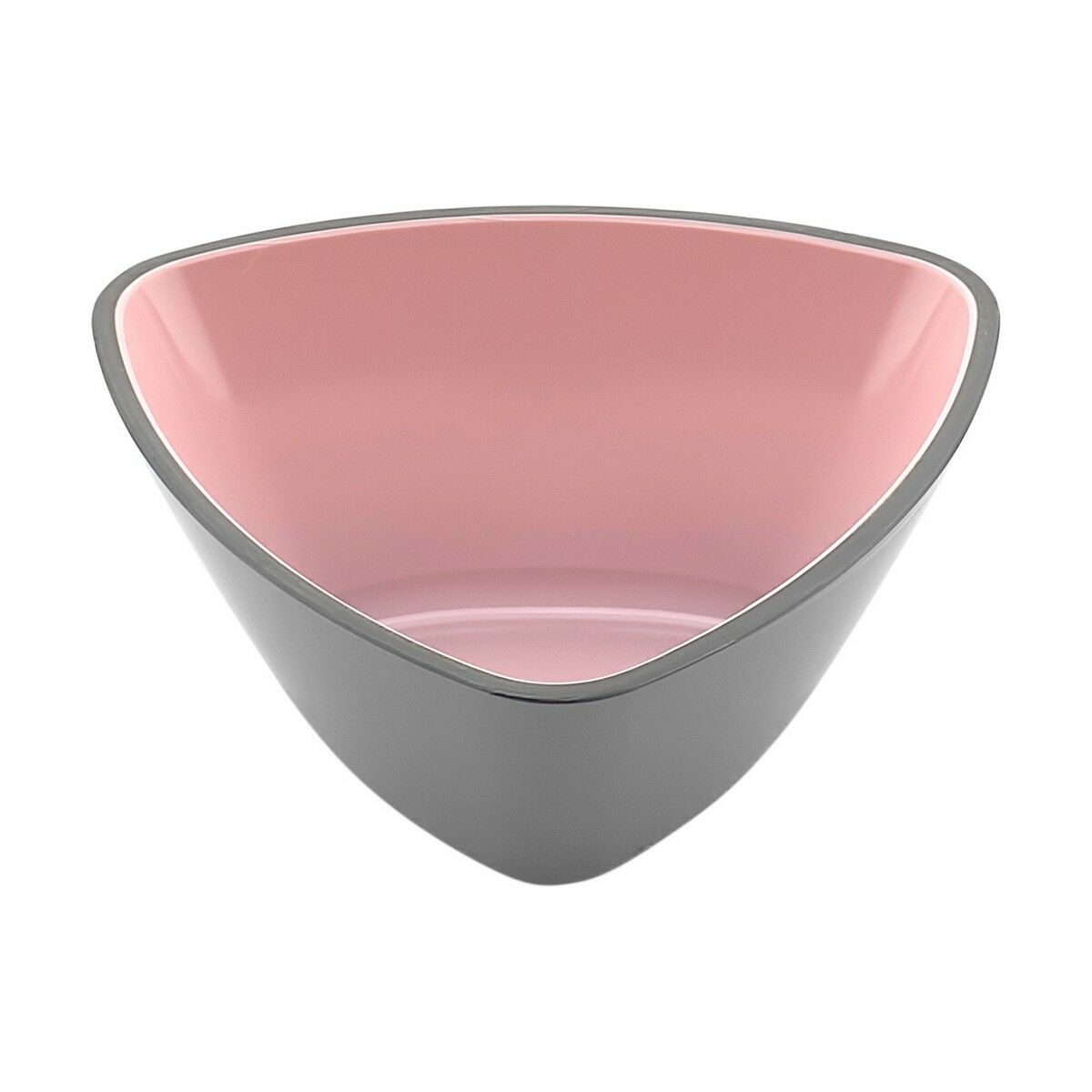 Skål Melamin Triangulär Rosa/Grå 10 x 4,5 cm