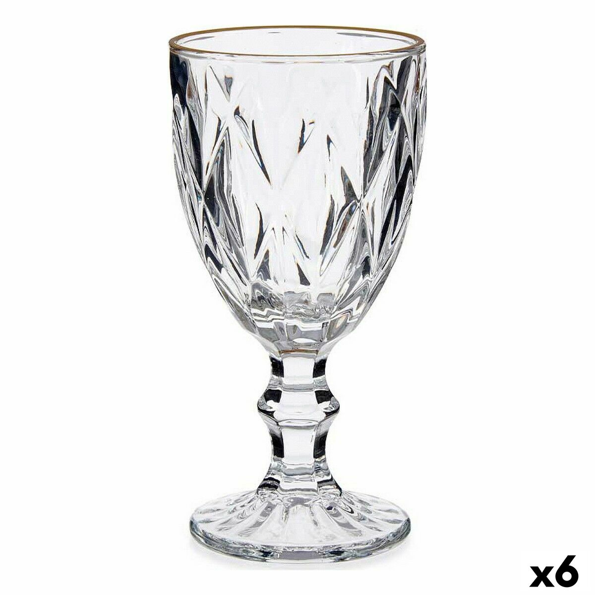Vinglas Gyllene Transparent Glas 6 antal (330 ml)