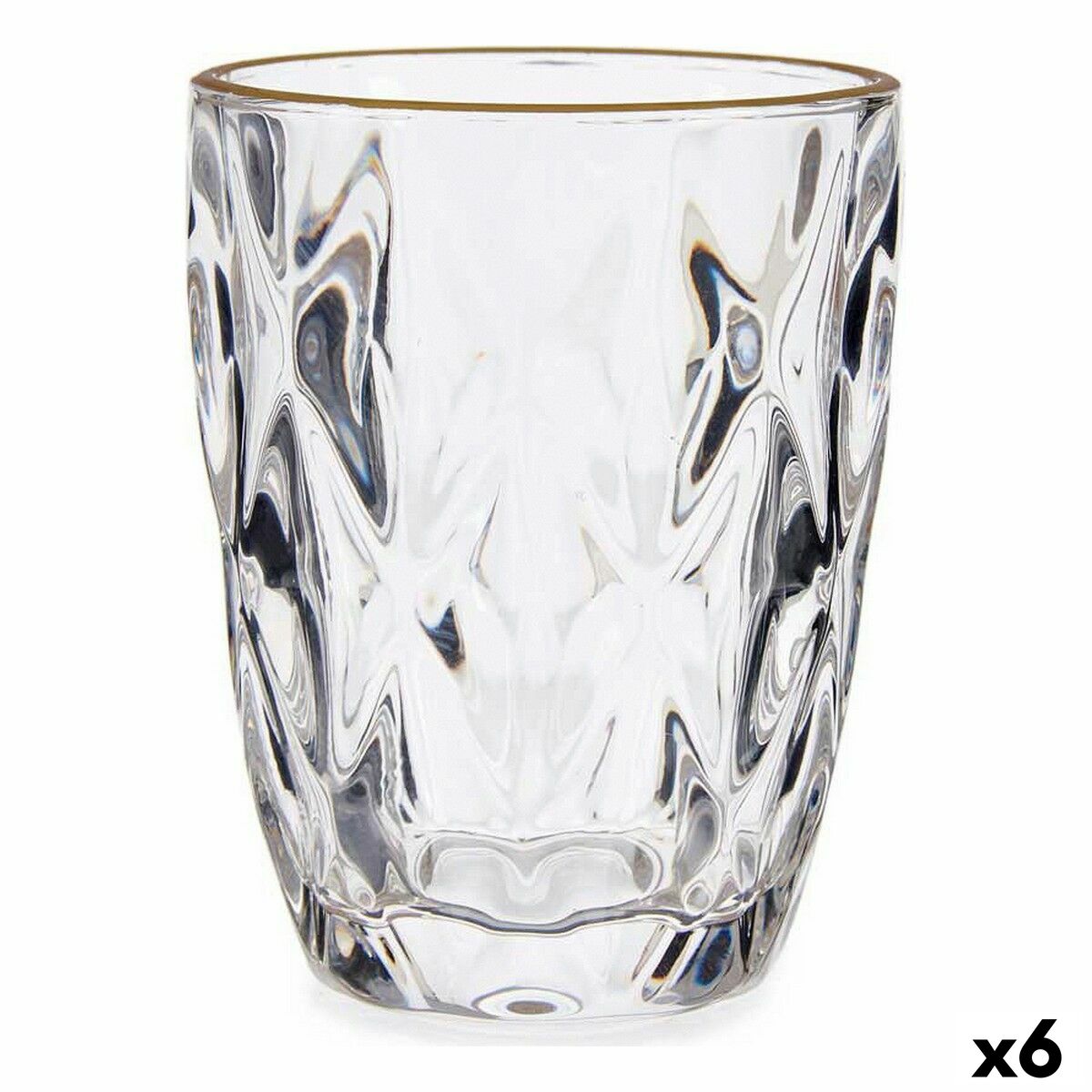 Glas Gyllene Transparent Glas (270 ml) (6 antal)