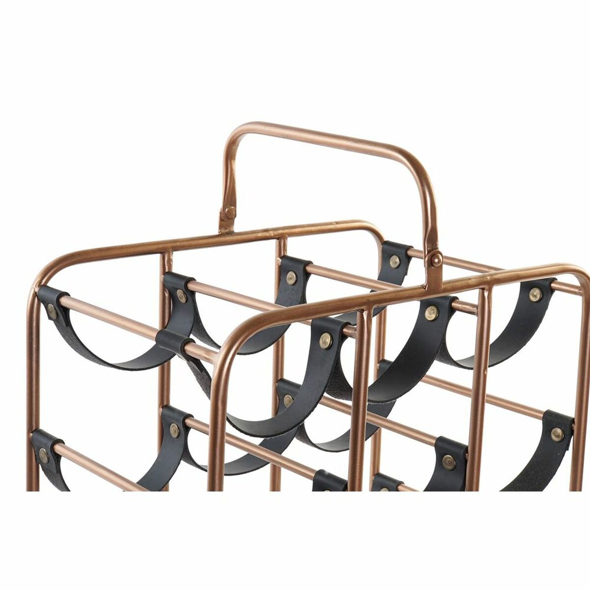 Flaskställ DKD Home Decor 37 x 23,5 x 54 cm Metall Koppar Polyuretan - 2