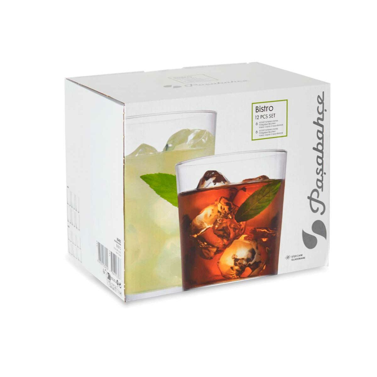 Glasset Bistro Transparent Glas (380 ml) (2 antal) (510 ml) - 4