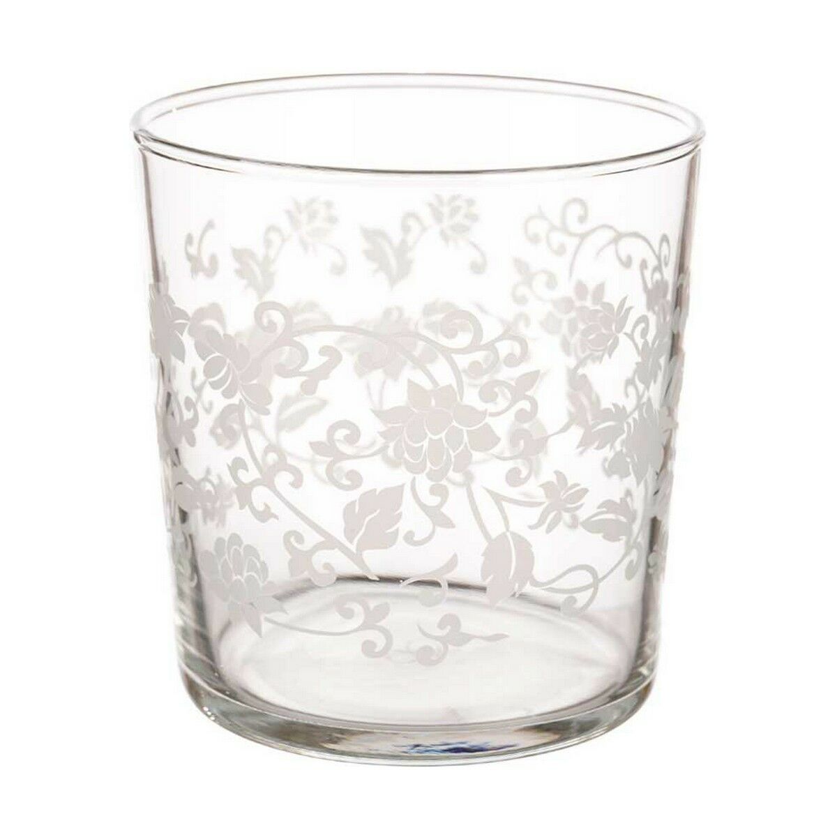 Ölglas Löv av en växt Transparent Vit Glas (380 ml) (18 antal) - 4