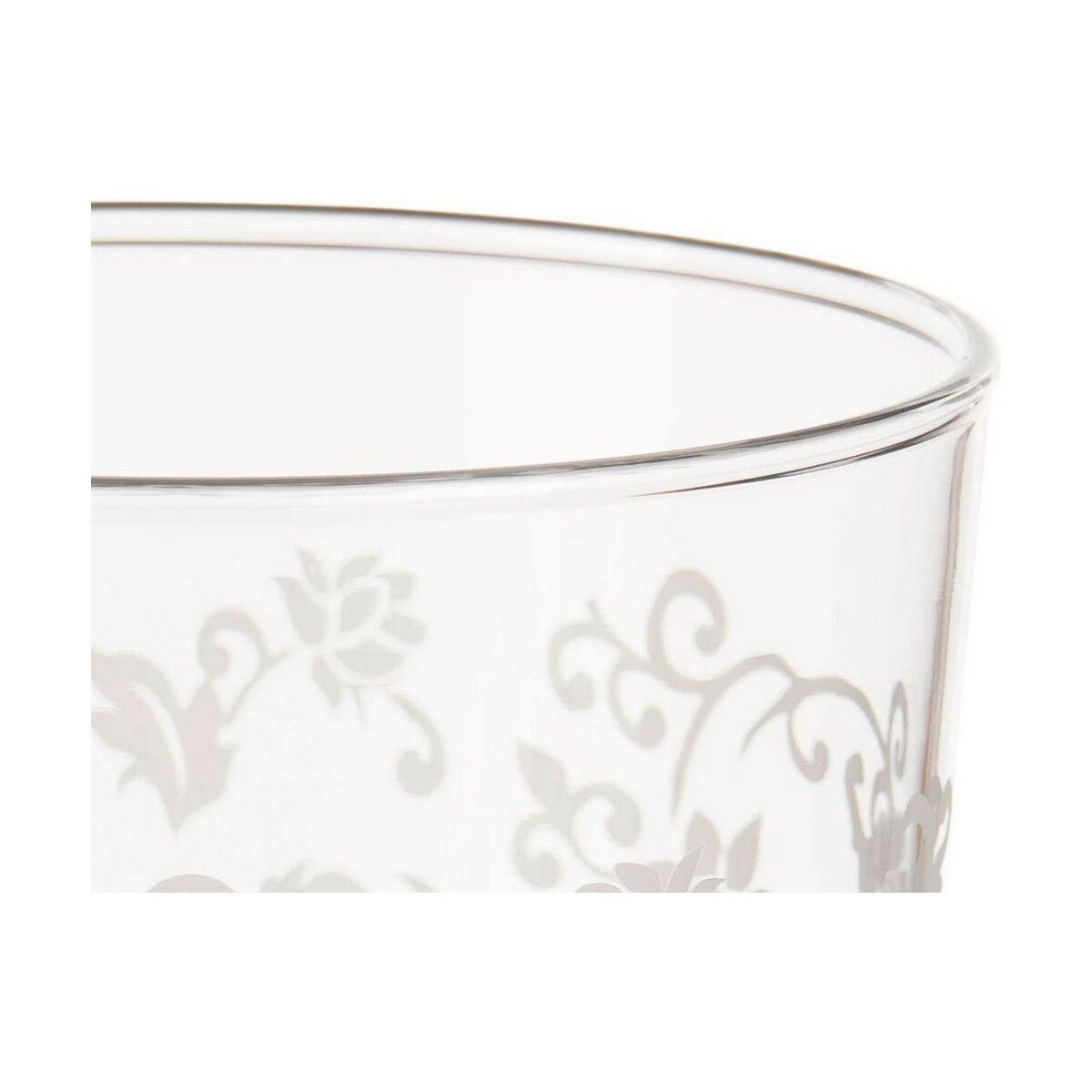 Ölglas Löv av en växt Transparent Vit Glas (380 ml) (18 antal) - 2