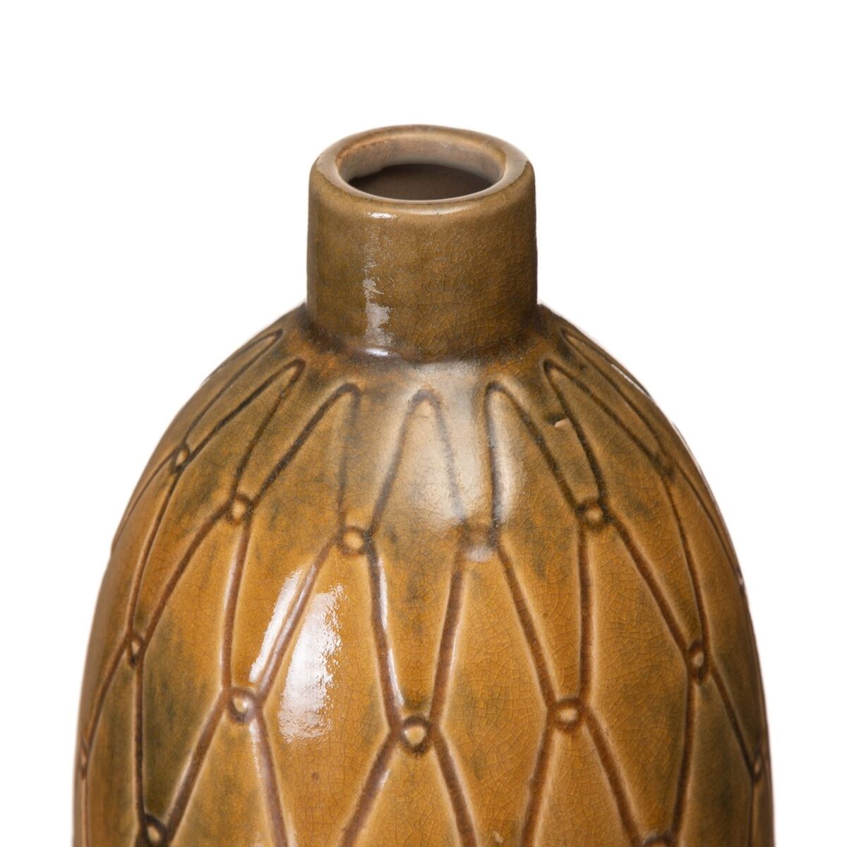 Vas Keramik 17 x 17 x 30 cm Senap - 3