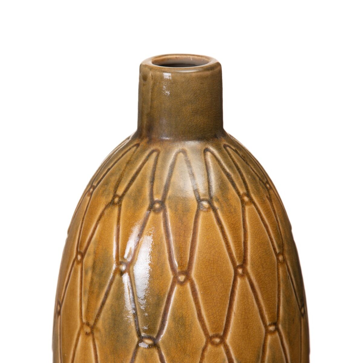 Vas Keramik 17 x 17 x 35 cm Senap - 3
