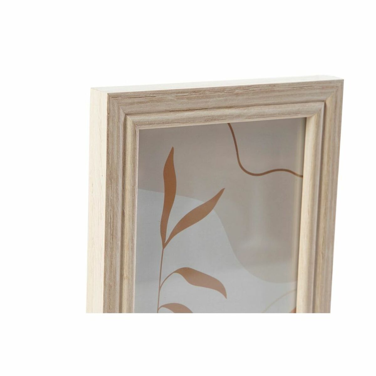 Fotoram för upphängning DKD Home Decor 32,5 x 1,5 x 45 cm Glas Naturell Brun Modern Trä MDF - 6