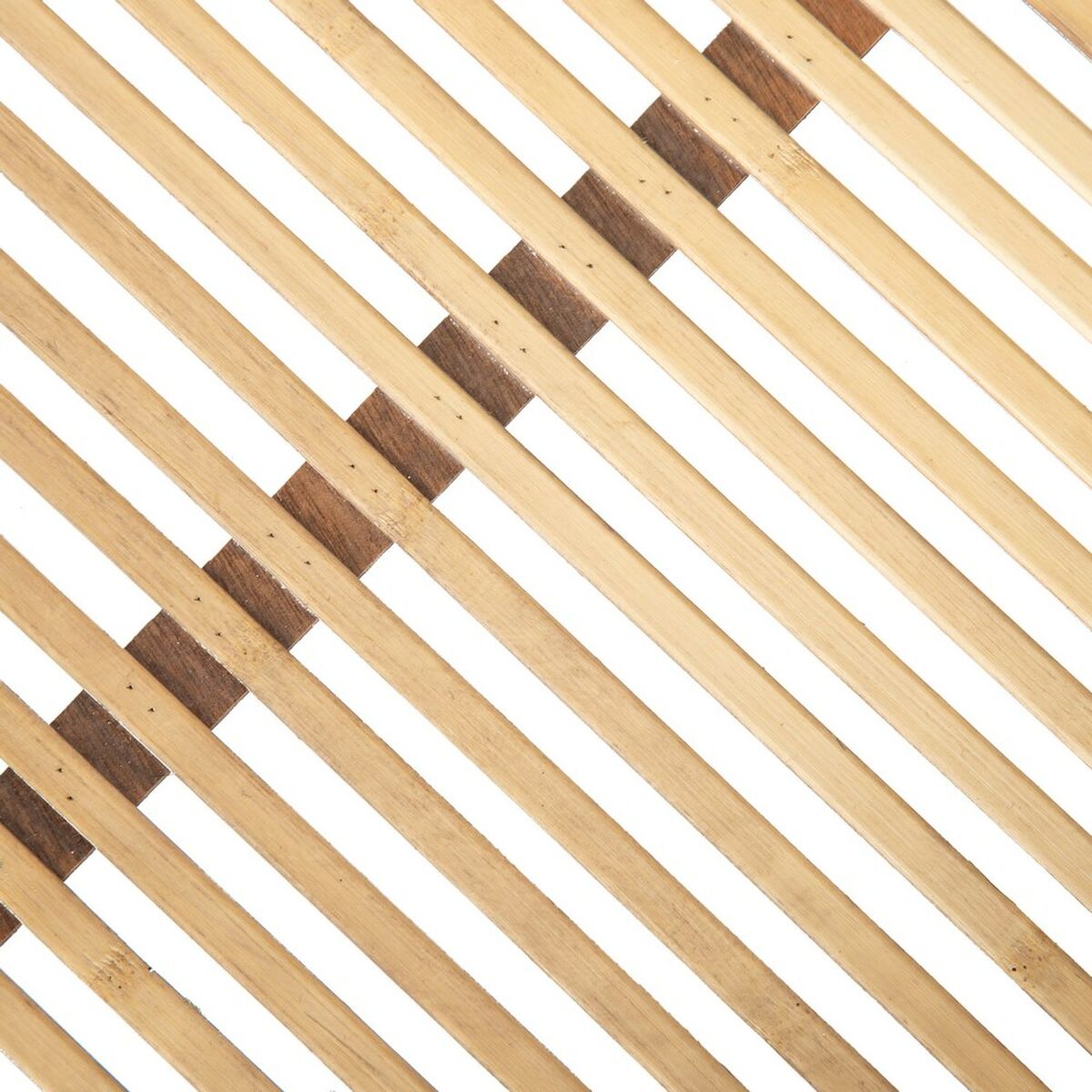 Snacksbricka 50 x 50 x 9,5 cm Naturell Rattan (2 antal) - 2